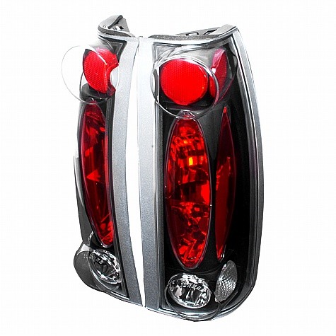1999 - 2000 CADILLAC ESCALADE ALTEZZA TAIL LIGHTS (PAIR) BLACK (Spec-D Tuning)