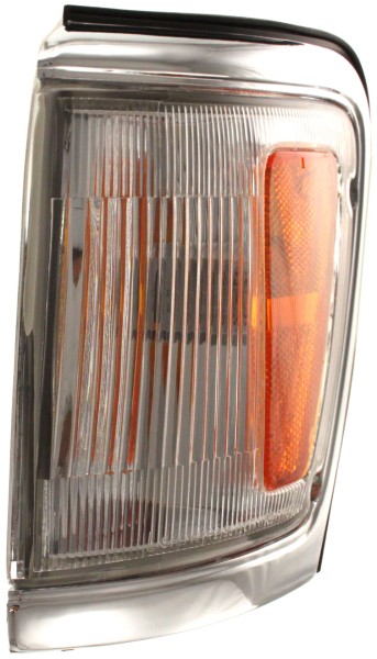 Corner Light Assembly for Toyota 4Runner 1992-1995, Left (Driver) Side, with Chrome Trim, Replacement