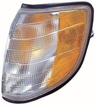 1995 - 1999 Mercedes Benz S600 Parking + Signal Light Assembly Replacement / Lens Cover - Left (Driver)