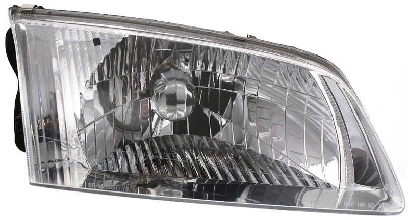 Headlight Assembly for MAZDA 626 2000-2002, Right (Passenger), Halogen, Without Bracket, Replacement