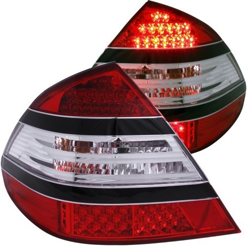 2006 - 2006 Mercedes-Benz E350 LED Tail Lights Red/Clear (Anzo 321142)