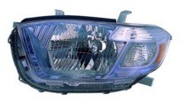 2008 - 2010 Toyota Highlander Hybrid Front Headlight Assembly Replacement Housing / Lens / Cover - Left (Driver)