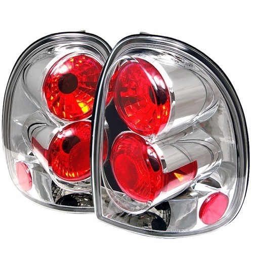 1996 - 2000 Chrysler Town & Country  (Base + LX + LXi + Limited + SX) Altezza Tail Lights - Uses Stock Bulbs - Pair - Chrome - (Spyder Automotive 5002242)