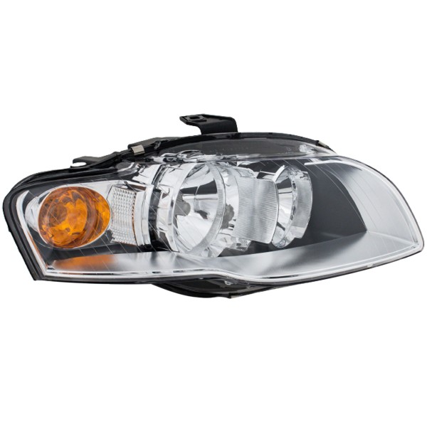 Headlight Assembly for Audi A4/A4 QUATTRO 2005-2009, Right (Passenger), Halogen, Replacement