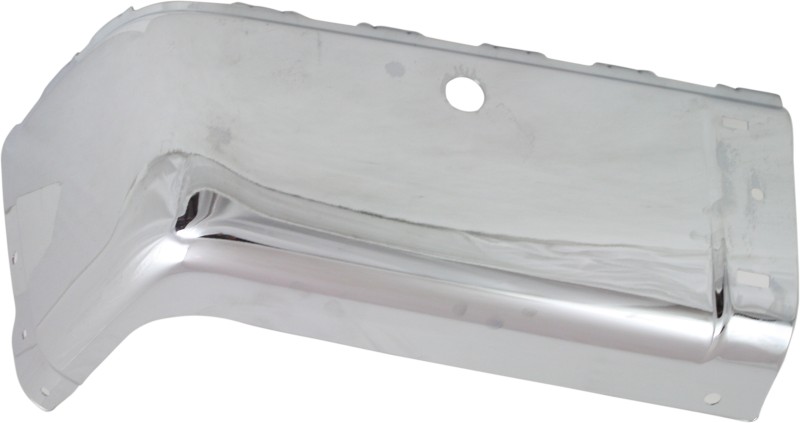 Rear Bumper End for Chevrolet Silverado / GMC Sierra 2007-2014, Left (Driver) Side, Chrome, with Sensor Holes, Excludes 2007 Classic, Replacement