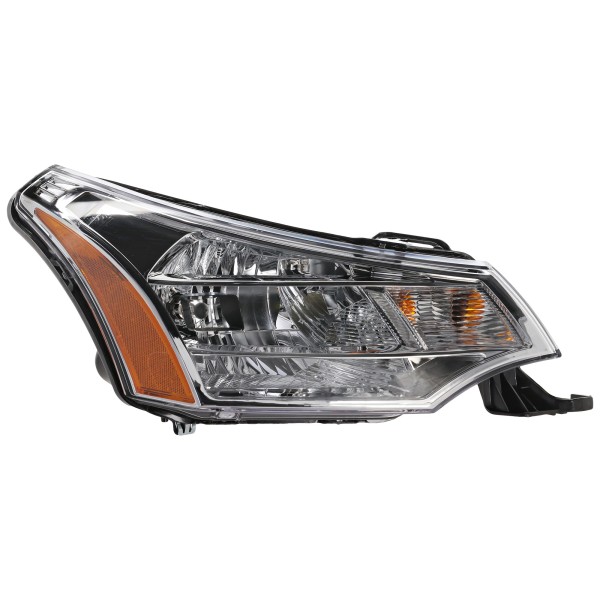 Headlight Assembly for Ford Focus Halogen, Right (Passenger), Coupe 2008 / Sedan 2008-2011, Excludes SES Model 2010-2011, Replacement