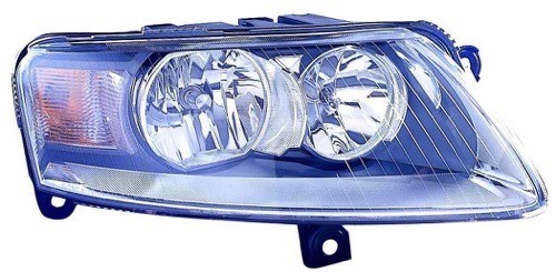 2005 - 2010 Audi A6 Front Headlight Assembly Replacement Housing / Lens / Cover - Right (Passenger) Side - (4 Door; Sedan)
