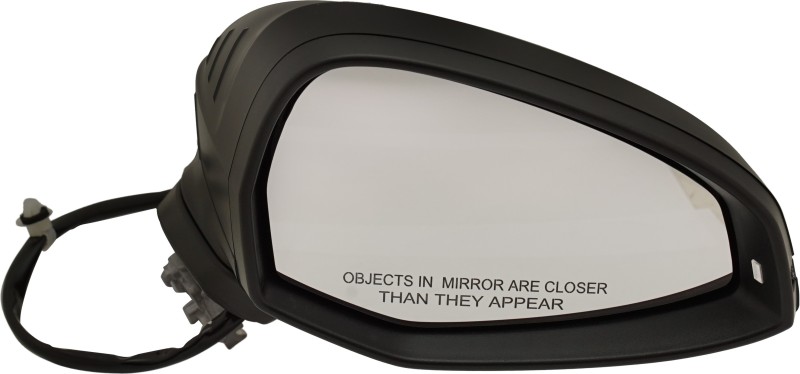 Right (Passenger) Mirror for Audi A4/S4 2017-2019, A4 Allroad 2017-2020, Power, Manual Folding, Heated, Paintable, with Signal Light, without Auto-Dimming and Lane Departure Warning, Replacement