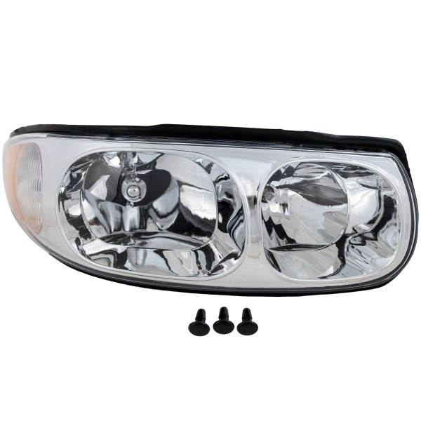 Headlight Assembly for Buick Lesabre 2000-2005, Right (Passenger) Side, Halogen, Composite, with Cornering/Marker Light, for Front Wheel Drive, Limited Model, Replacement