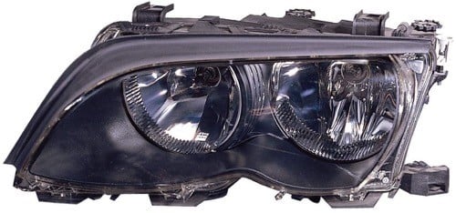 2002 - 2005 BMW 325i Front Headlight Assembly Replacement Housing / Lens / Cover - Left (Driver) Side - (4 Door; Sedan + 4 Door; Wagon)