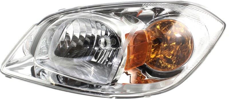 Headlight Assembly for 2005-2008 Chevrolet Cobalt and 2007-2009 Pontiac G5, Left (Driver), Halogen, Clear Lens, without Bracket, Replacement