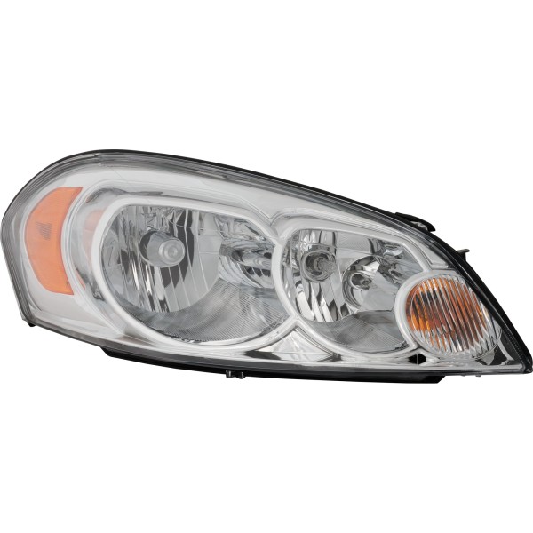 Headlight Assembly for Chevrolet IMPALA (2006-2013), IMPALA LIMITED (2014-2016), MONTE CARLO (2006-2007), Right (Passenger), Composite, Halogen, Replacement