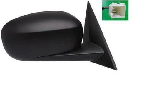Right (Passenger) Side View Mirror Assembly for 2006 - 2010 Dodge Charger, Power, Without Heat, Non-Folding, Textured Black Cover, Glass Replacement,  4806156AC-PFM, Replacement