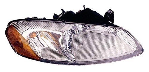 Left (Driver) Headlight Assembly for 2001 - 2003 Chrysler Sebring, Front Replacement Housing/Lens/Cover, Suitable for Convertible + 4 Door; Sedan,  4805821AA, Composite