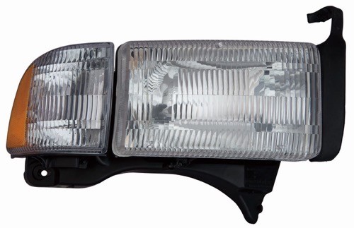 1994 - 2002 Dodge Ram 2500 Front Headlight Assembly Replacement Housing / Lens / Cover - Right (Passenger) Side