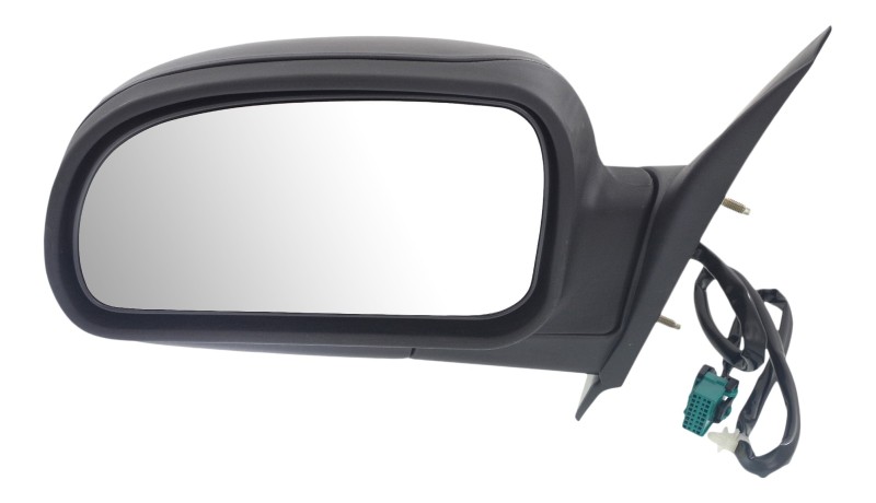 Power Mirror for Chevrolet Trailblazer 2002-2009, Left (Driver), Manual Folding, Heated, Textured, without Signal Light, Replacement