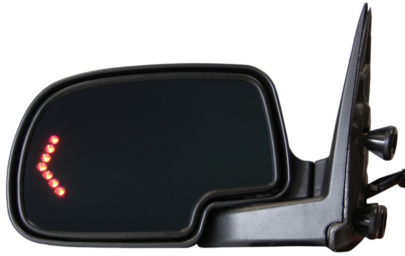 Power Folding Heated Mirror for Silverado/Sierra 2003-2006 & 2007 Classic, Left (Driver), Non-Towing, Paintable, with Auto Dimming, Memory, Puddle Light, and Signal Light, Replacement