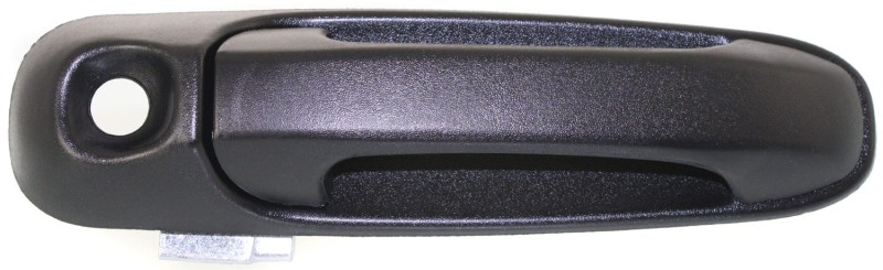 Front Exterior Door Handle for Dodge Full Size Pickup 2002-2009/Dakota 2005-2011, Left (Driver), Textured Black with Keyhole, Replacement
