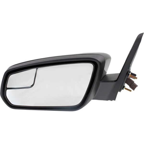 Power Mirror for Ford Mustang 2011-2012, Left (Driver), Non-Folding, Non-Heated, Paintable/Textured, 2 Caps, with Blind Spot Glass, Replacement