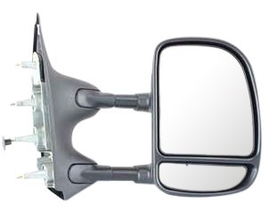 Towing Mirror for Ford Econoline Van 2003-2014, Right (Passenger), Manual Adjust and Folding, Non-Heated, Textured, Without Auto-Dimming, Blind Spot Detection, Memory & Signal Light, Replacement