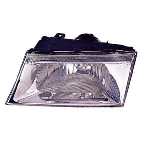 Left (Driver) Headlight Assembly for 2003-2004 Mercury Grand Marquis, Front Replacement Housing/Lens/Cover, to 8-7-03, without Bulbs or Sockets, Bright, Composite,  3W3Z13008FA
