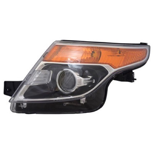 2011 - 2015 Ford Explorer Front Headlight Assembly Replacement Housing / Lens / Cover - Left (Driver) Side