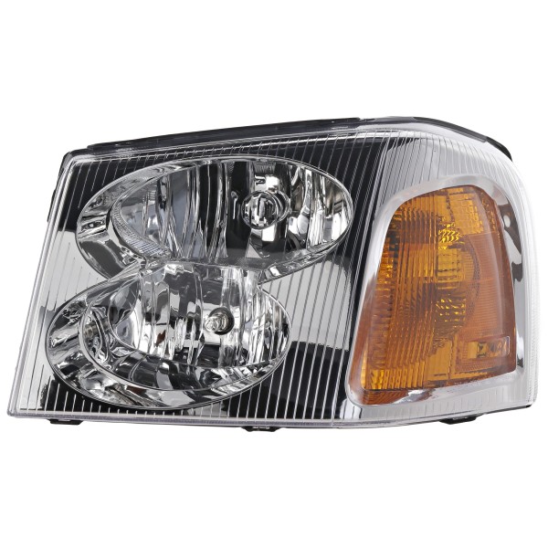 Headlight Assembly for GMC Envoy 2002-2009, Left (Driver), Halogen, Replacement