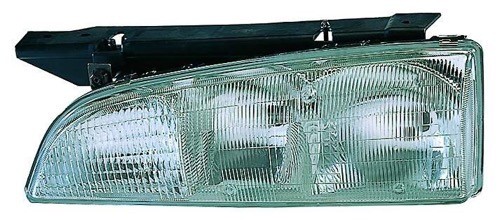 1993 - 1996 Pontiac Bonneville Front Headlight Assembly Replacement Housing / Lens / Cover - Left (Driver) Side