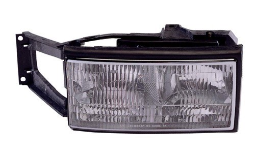 Left (Driver) Headlight Assembly for 1994 - 1996 Cadillac DeVille, Front Headlight Assembly Replacement Housing, Lens, Cover, Composite,  16522821, Replacement
