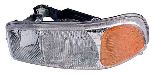 1999 - 2007 GMC Yukon Headlight Assembly (CAPA Certified) - Left (Driver) Side - (SL + SLT + SLE) Replacement