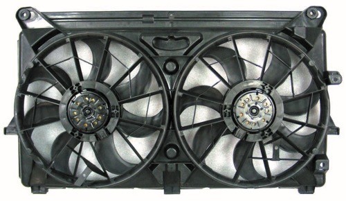 Radiator Cooling Fan Assembly for 2007-2014 Chevrolet Tahoe, 5.3L V8/4.8L V8 Engine, Includes Motor/Blade/Shroud Dual Fan, 15780788-PFM, Replacement