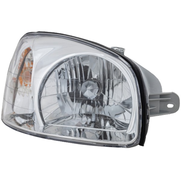 Headlight Assembly for Hyundai Santa Fe 2001-2003, Right (Passenger), Halogen, Valid to March 3, 2003, Replacement