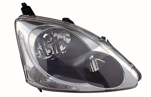 2004 - 2005 Honda Civic Front Headlight Assembly Replacement Housing / Lens / Cover - Right (Passenger) Side - (3 Door; Hatchback)