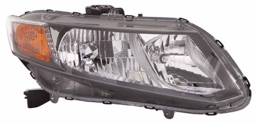 2012 - 2012 Honda Civic Front Headlight Assembly Replacement Housing / Lens / Cover - Right (Passenger) Side - (Sedan + Coupe)