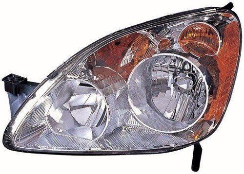 Front Headlight Assembly Replacement Housing/Lens/Cover for 2005 - 2006 Honda CR-V, Left (Driver) Side, U.K. Built, OEM Part: 33151S9AA11, Replacement