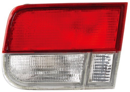 Right (Passenger) Tail Light Assembly for 1999 - 2000 Honda Civic, 2 Door Coupe, Rear Lens Cover, Deck Lid Mounted,  HO2801146, Replacement