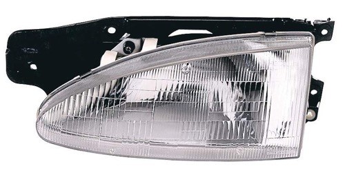 1995 - 1999 Hyundai Accent Front Headlight Assembly Replacement Housing / Lens / Cover - Left (Driver) Side - (3 Door; Hatchback)