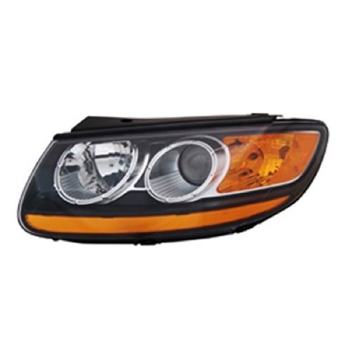 2007 - 2009 Hyundai Santa Fe Front Headlight Assembly Replacement Housing / Lens / Cover - Left (Driver) Side
