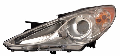2011 - 2014 Hyundai Sonata Front Headlight Assembly Replacement Housing / Lens / Cover - Left (Driver) Side - (2.0T Limited + Hybrid Limited + Limited + SE)
