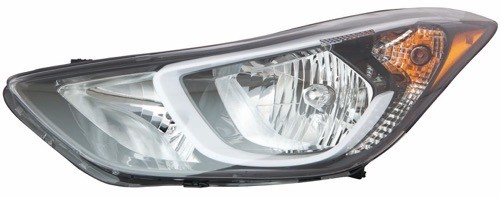 2014 - 2016 Hyundai Elantra Front Headlight Assembly Replacement Housing / Lens / Cover - Left (Driver) Side