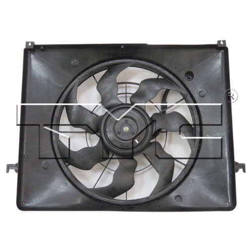 Radiator Cooling Fan Assembly for 2009 - 2010 Hyundai Sonata, 2.4L L4 Engine,  253800A170, Replacement
