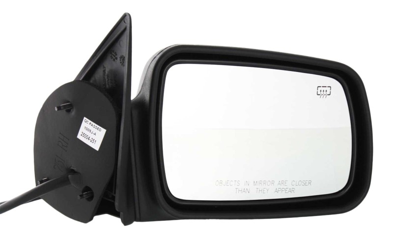 Power Mirror for 1996-1998 Jeep Grand Cherokee, Right (Passenger) Side, Manual Folding, Heated, Textured, Without Memory, Replacement
