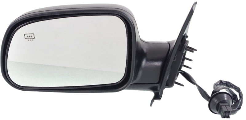 Power Mirror for Jeep Grand Cherokee 1999-2004, Manual Folding, Heated, Textured, Without Memory, 5 Pin Plug, Left (Driver), Replacement