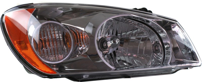 Headlight Assembly for Spectra 2004-2005 Right (Passenger), Halogen, LX Model, New Body Style, Replacement