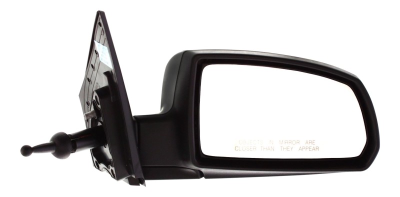 Manual Adjust, Manual Folding, Non-Heated, Paintable Mirror for Kia RIO Hatchback/Sedan (2006-2009), Right (Passenger) Side, Replacement