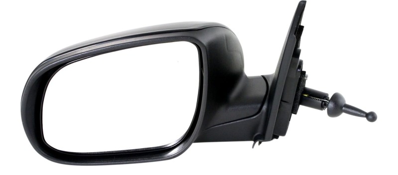 Manual Remote Mirror for Kia RIO/RIO5 2010-2011, Left (Driver), Manual Folding, Non-Heated, Paintable, Replacement