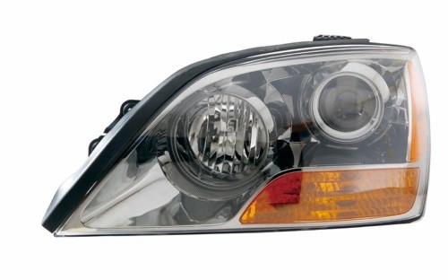 2007 - 2008 Kia Sorento Front Headlight Assembly Replacement Housing / Lens / Cover - Left (Driver) Side