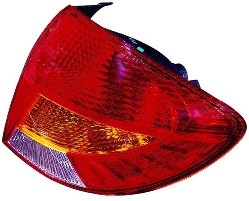 Tail Light Assembly for 2002 Kia Rio Cinco, Left (Driver) Side,  0K3AL51160, Rear Replacement Lens/Cover