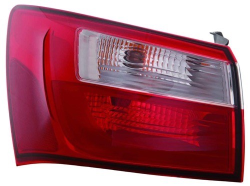 2012 - 2017 Kia Rio Rear Tail Light Assembly Replacement / Lens / Cover - Right (Passenger) Side Outer - (EX + LX + LX+)