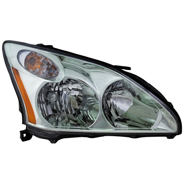 Headlight Assembly for Lexus RX330 (2004-2006)/RX350 (2007-2009), Right (Passenger), Halogen, USA Built Vehicle, Replacement